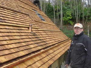Maison individuelle tuiles bois - Glot Couverture
