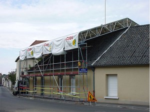 Echafaudage parapluie